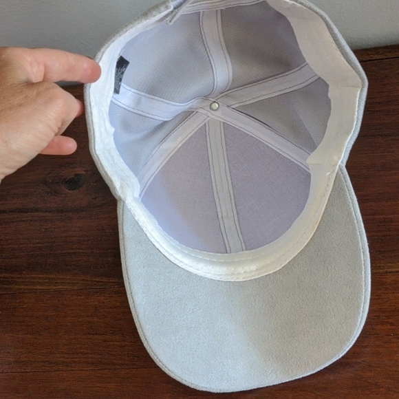 Suede Bling Rhinestone Gray Hat main image 4
